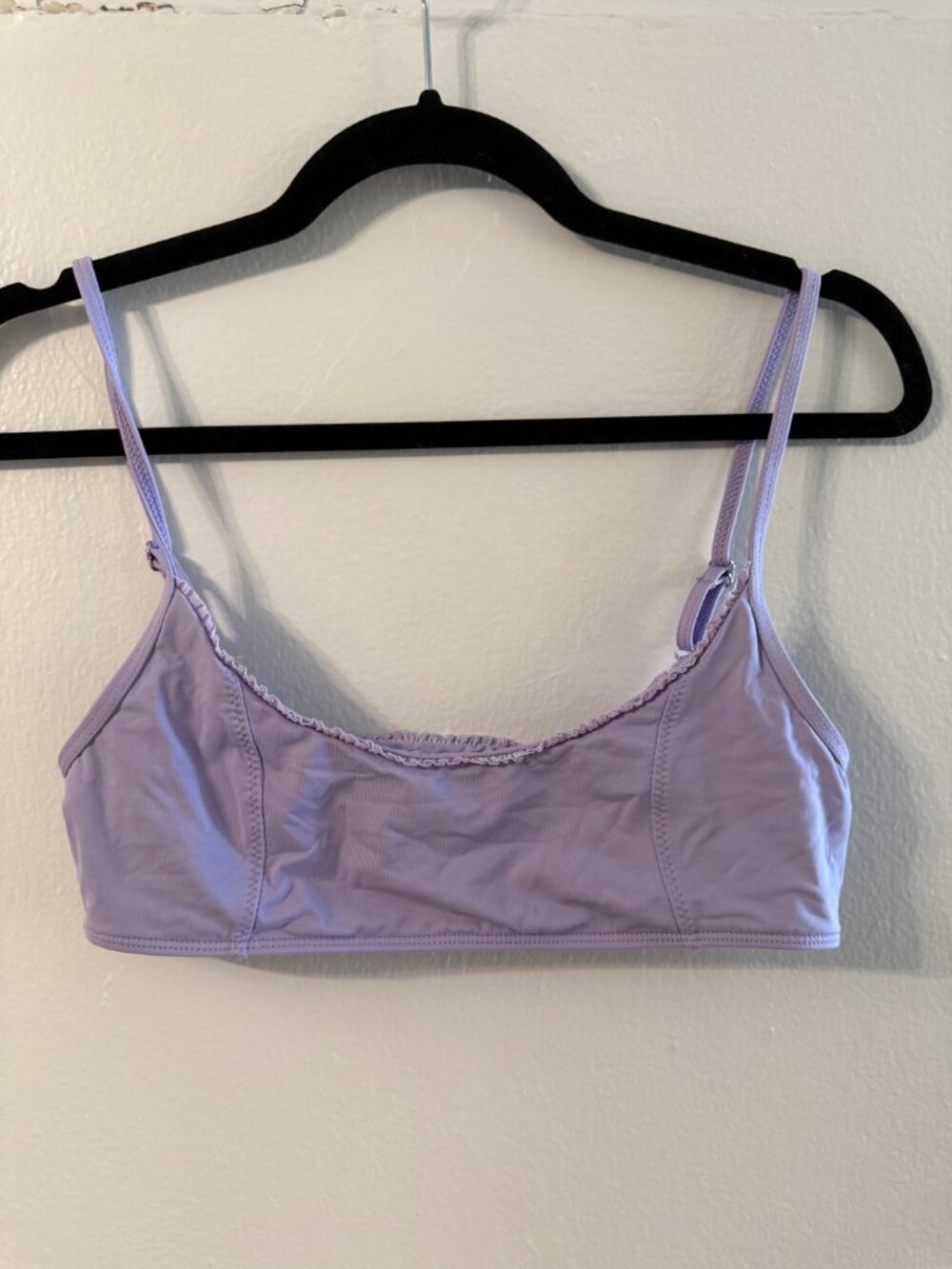 Frankie's Bikinis light purple bikini set top M medium bottom L large
